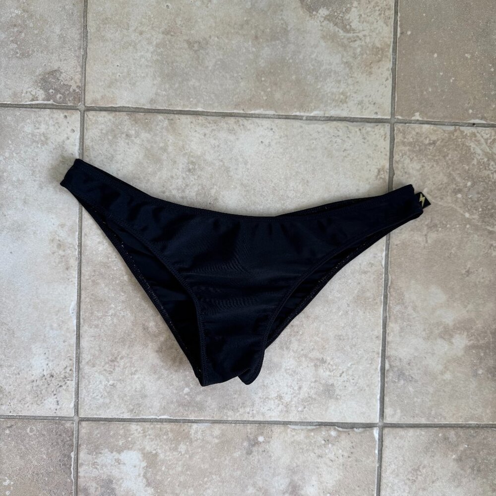 Cleo the Hurricane Black Essential Scanty Pants - Size Medium